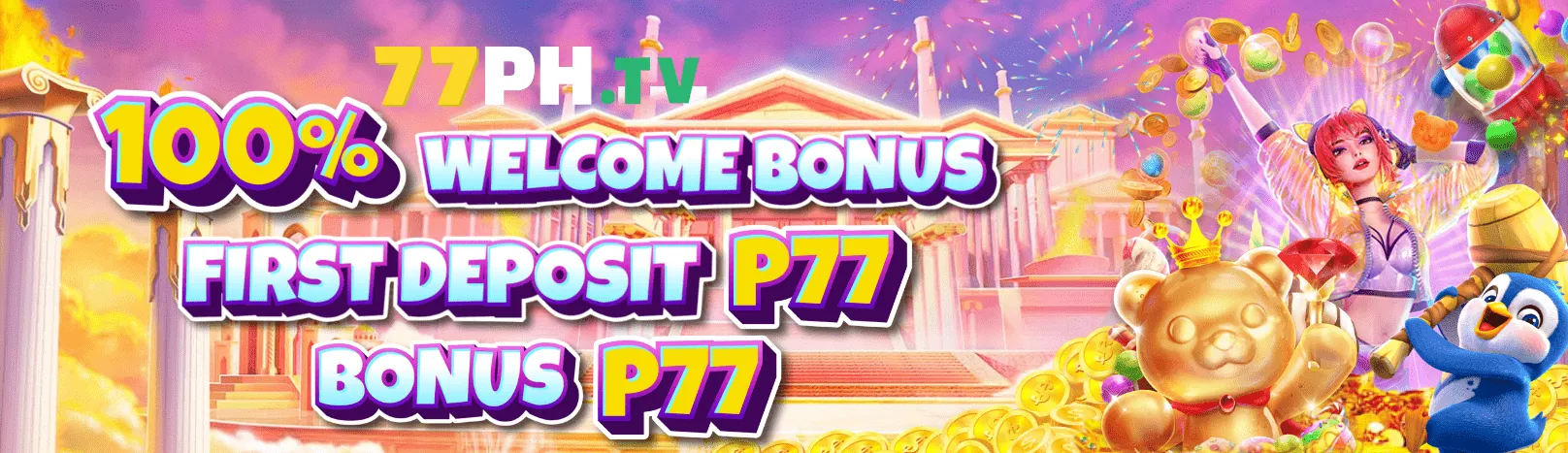 Hình ảnh chính trò chơi Slot tại kk777x với biểu tượng nổ hũ và vàng